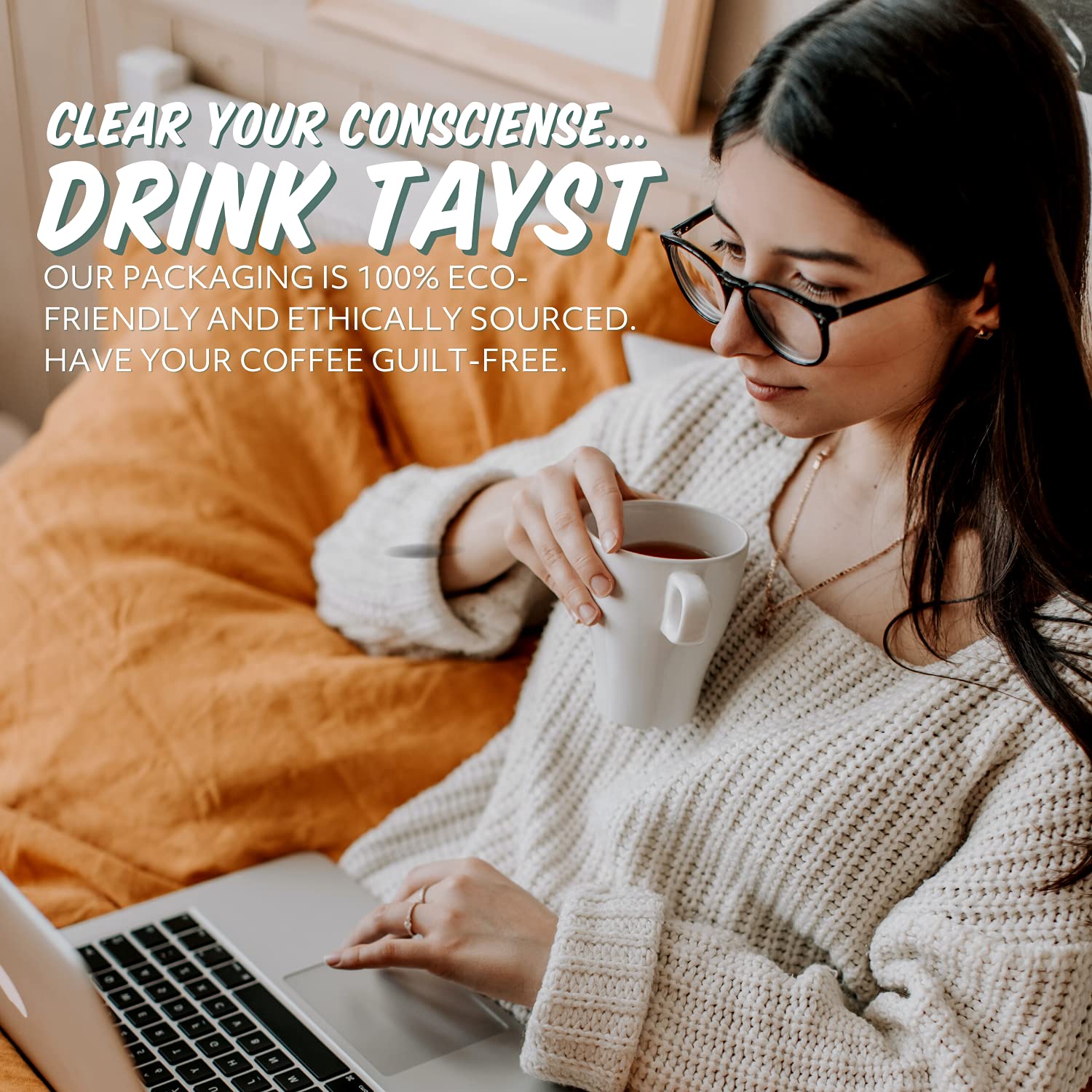 Tayst open K-Cup revealing ground coffee consistency for even extraction