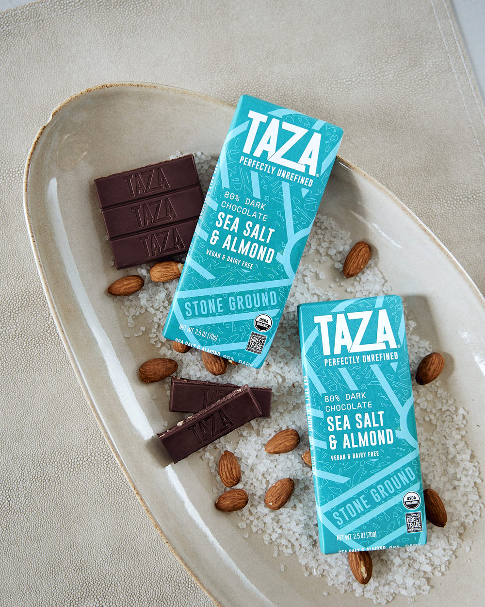 Taza bar served beside coffee demonstrating pairing and enjoyment
