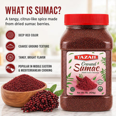 TAZAH spoon measuring sumac for precise seasoning control
