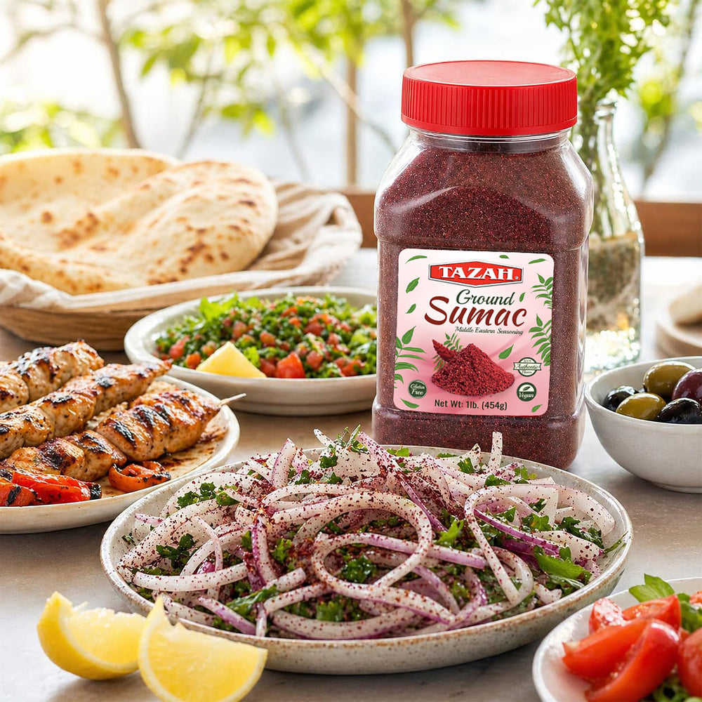 TAZAH sumac in a marinade boosting grilled meat flavor