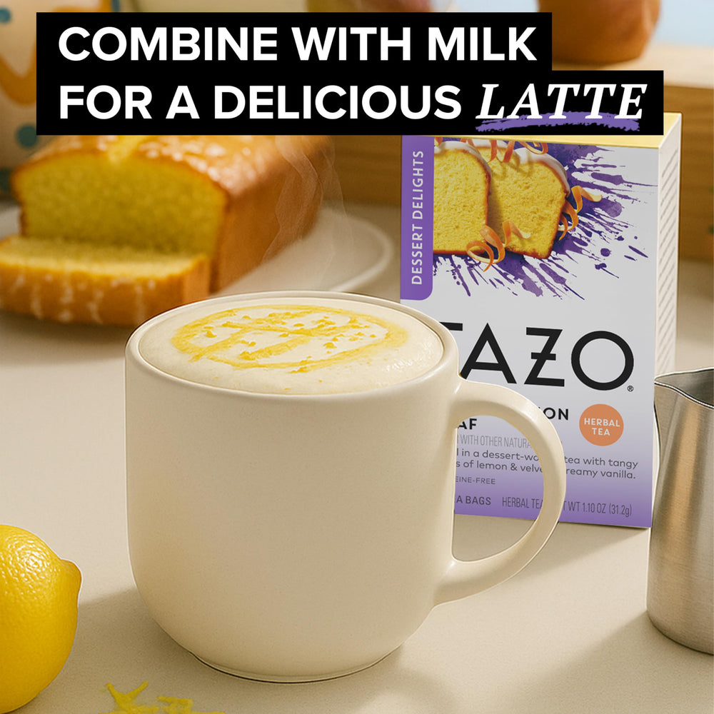 Chilled pitcher of TAZO Glazed Lemon Loaf iced tea ideal for summer entertaining