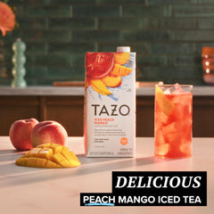 TAZO concentrate poured over ice for instant tropical refreshment