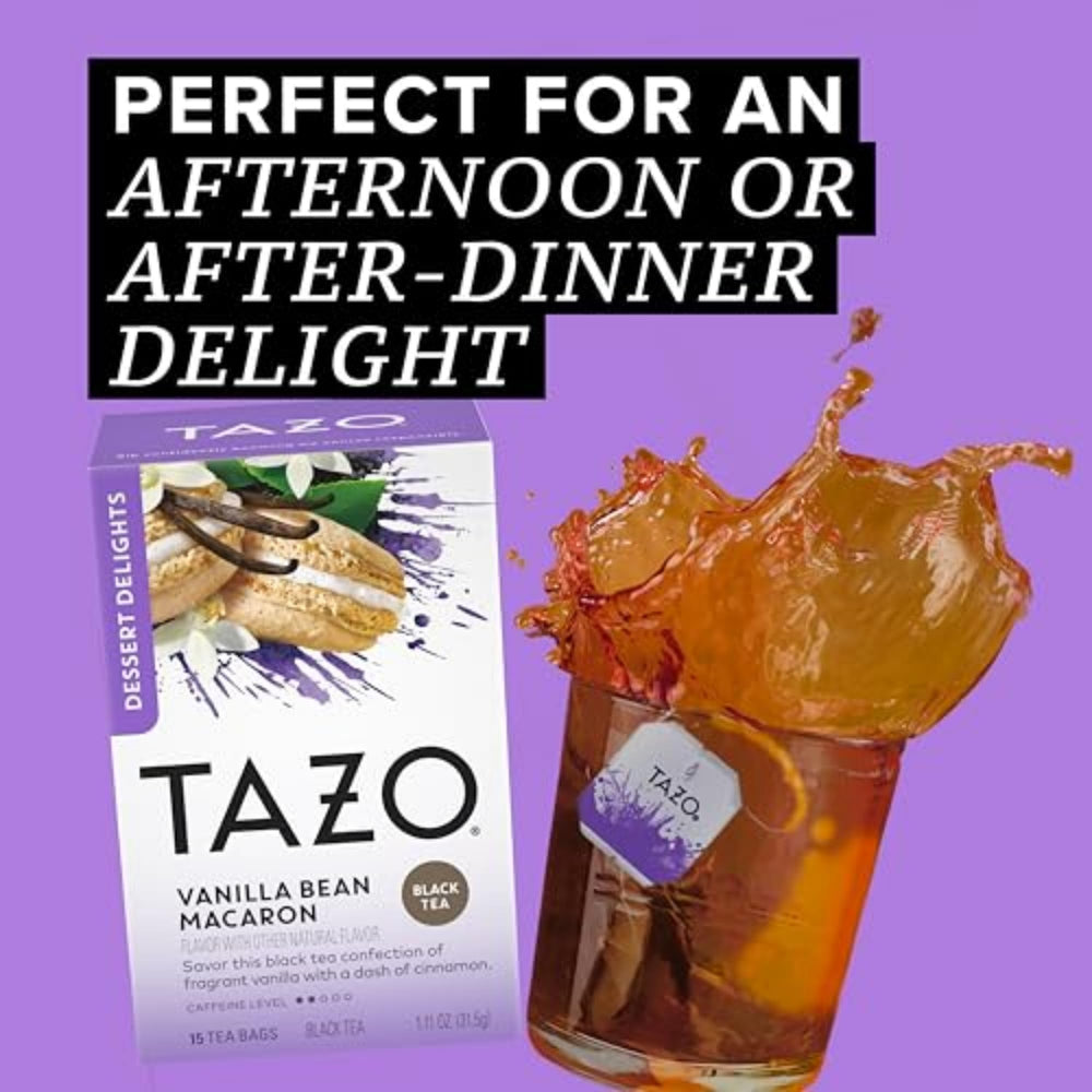 TAZO boxed packs on pantry shelf highlighting bulk convenience and storage