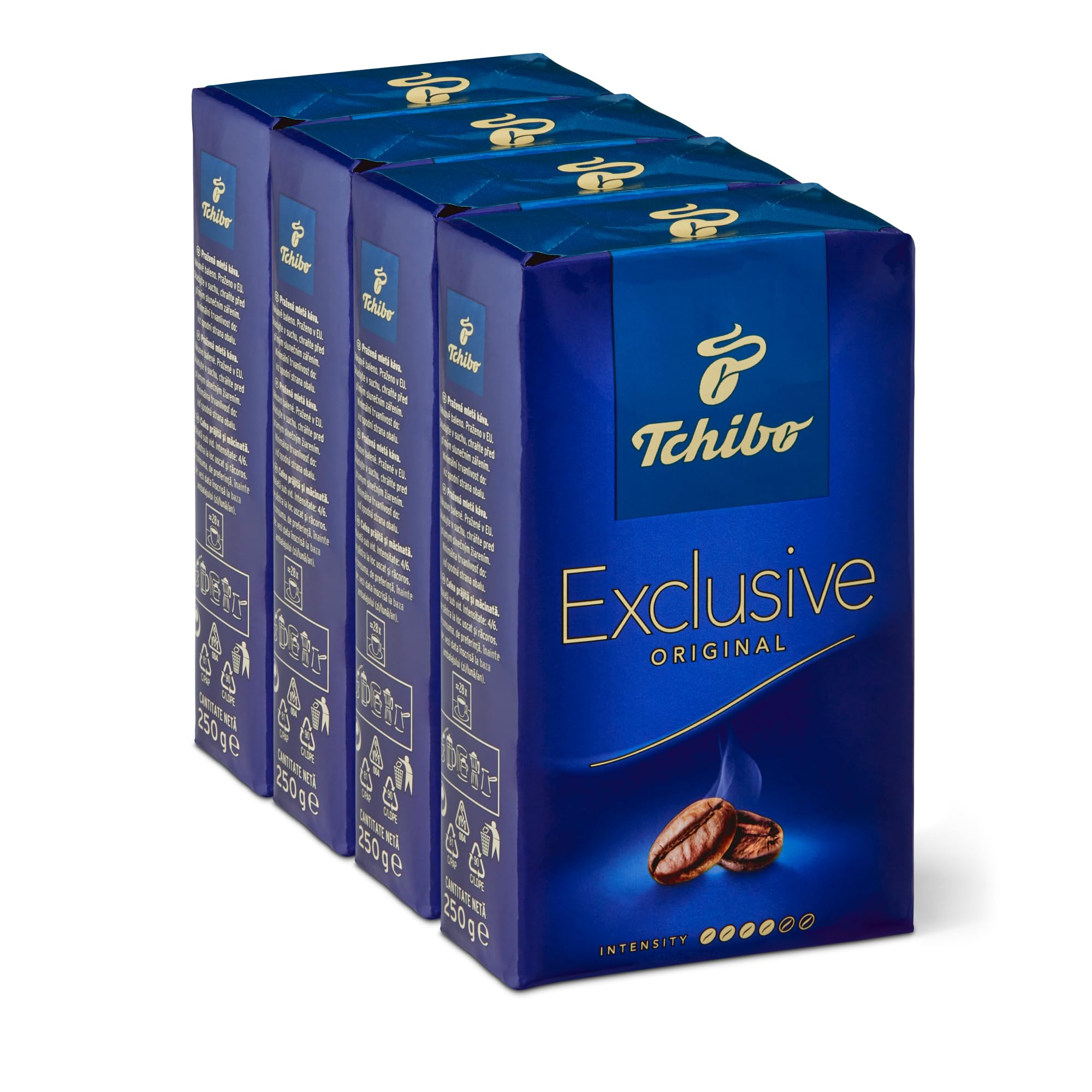 Tchibo Exclusive front packaging showing brand and pack count for easy selection