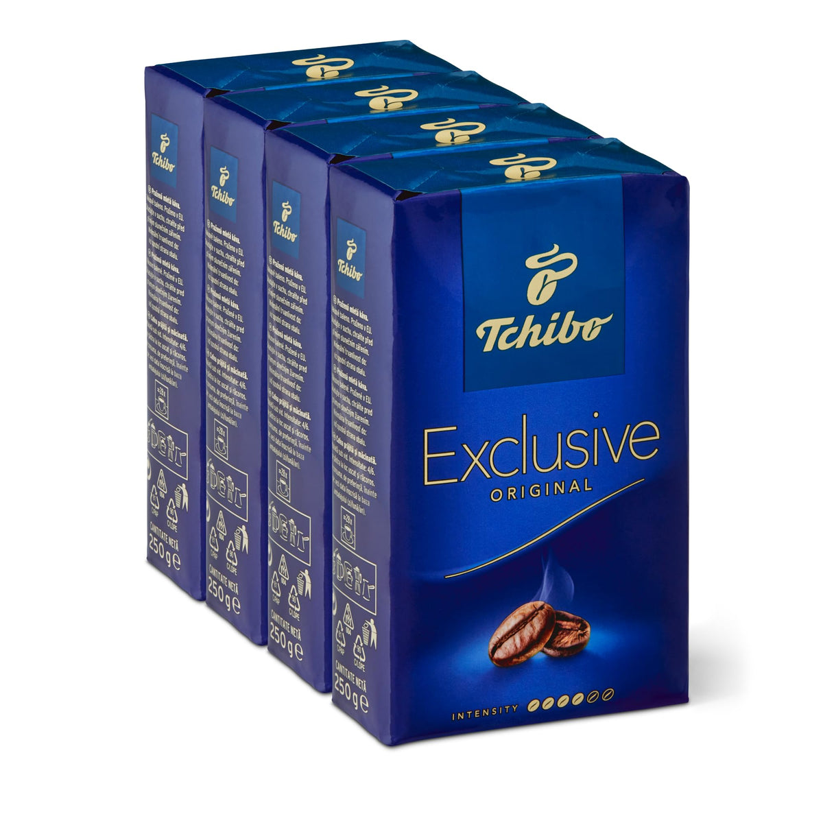 Tchibo Exclusive front packaging showing brand and pack count for easy selection