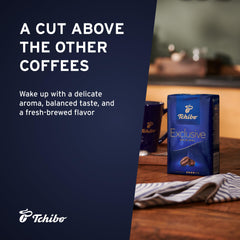 Tchibo Exclusive vacuum-seal close-up preserving aroma and longer freshness