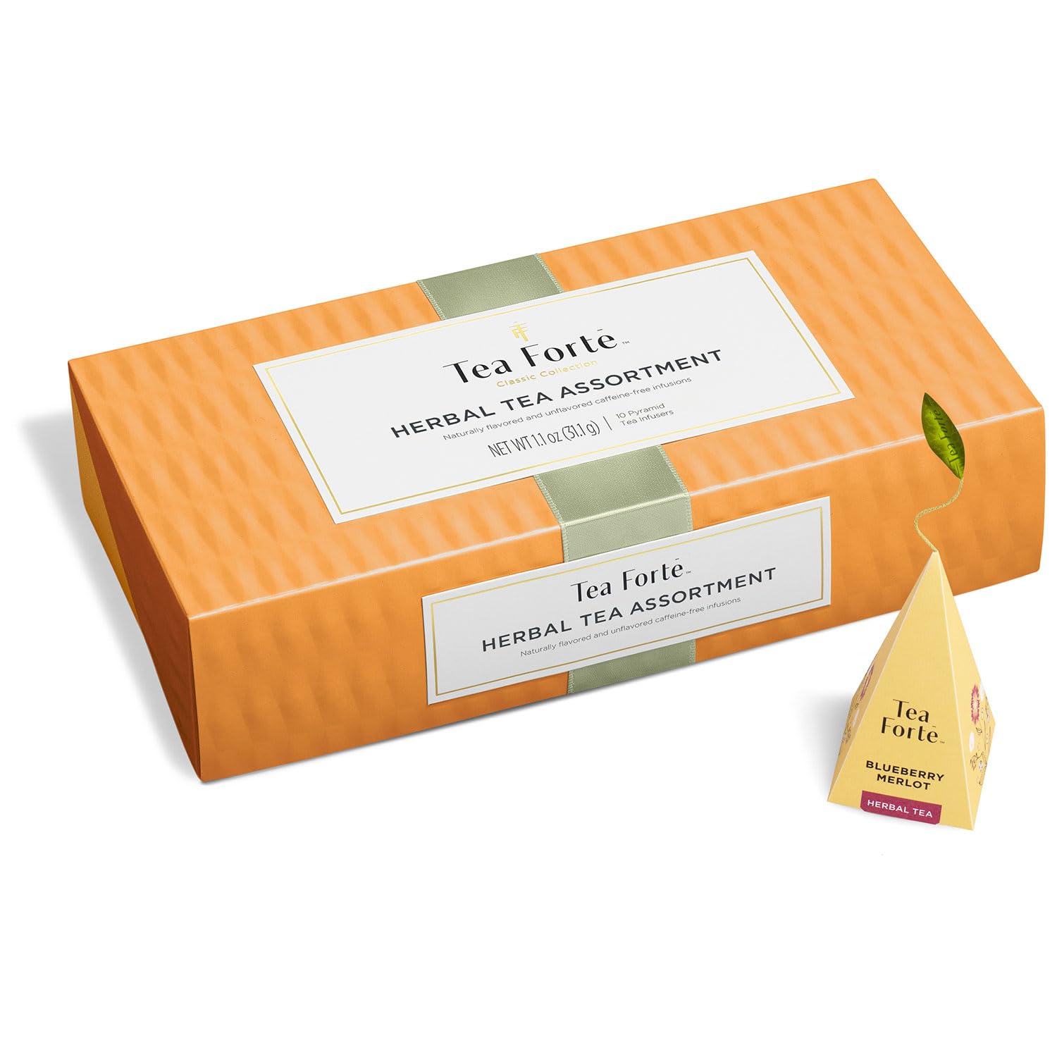 Tea Forté box with tasting guide styled on table as attractive gift