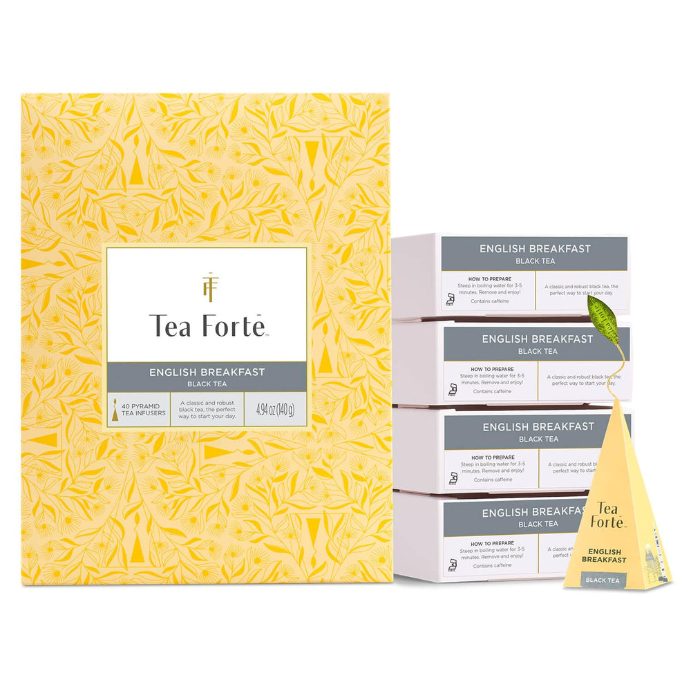 Tea Forte front packaging showing event box and brand for quick selection