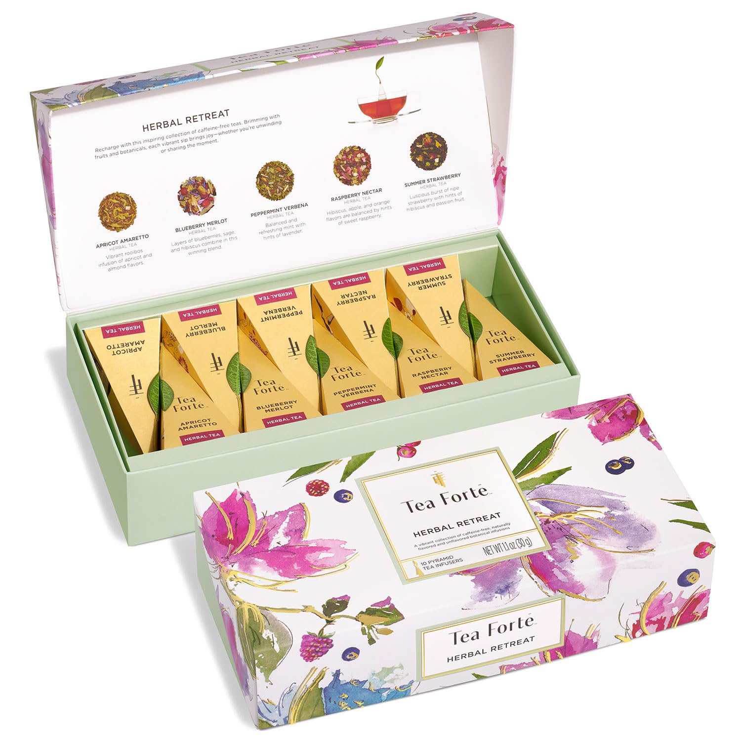 Tea Forté front box Petite Presentation showing elegant packaging and easy gifting