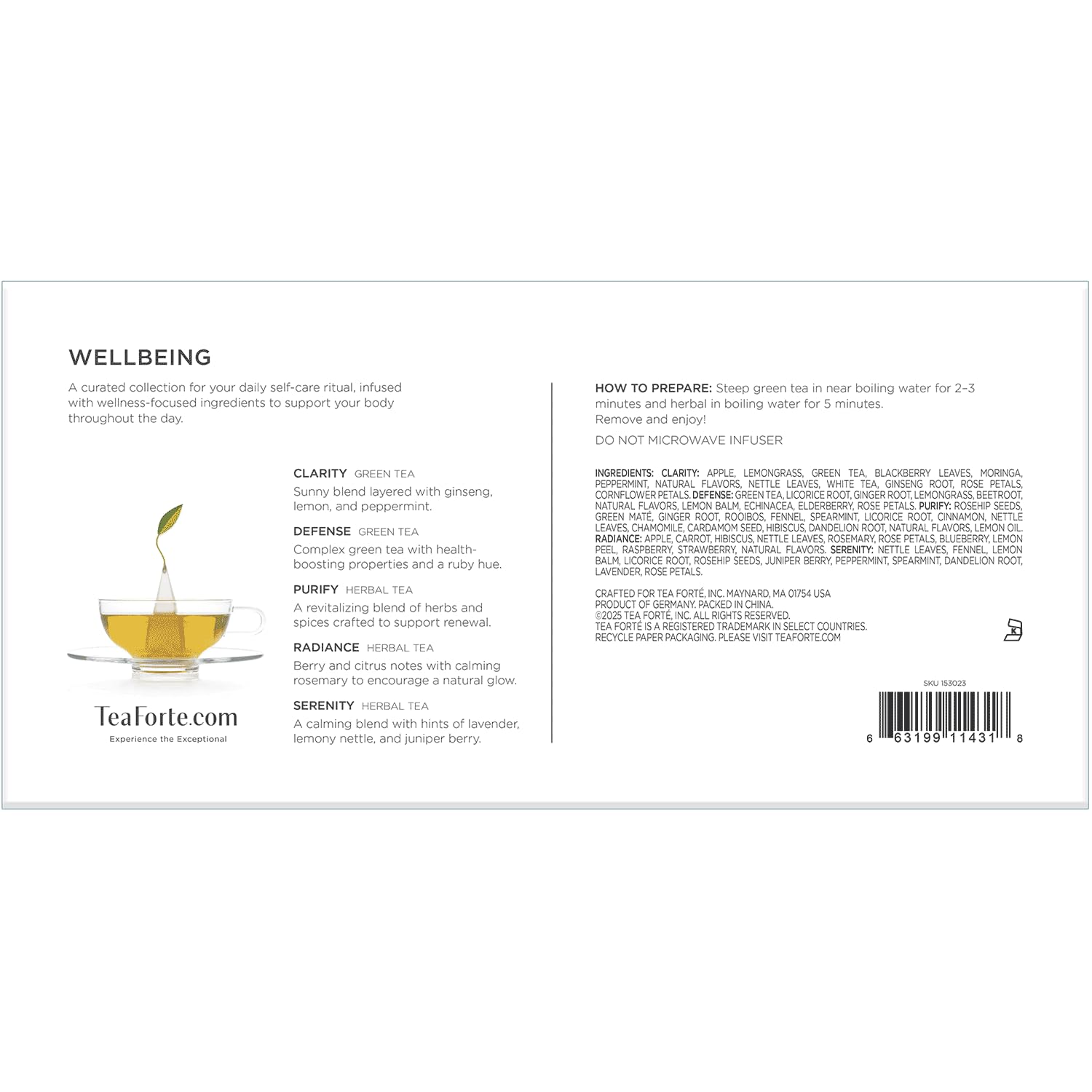 Tea Forté gift set in lifestyle setting conveying premium gifting appeal