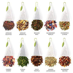 Tea Forte individually wrapped bag detail emphasizing freshness and portability benefit