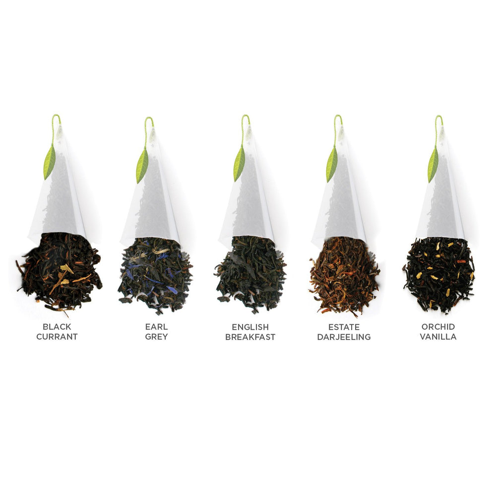 Tea Forte infuser steeping in cup produces fuller flavor and aroma