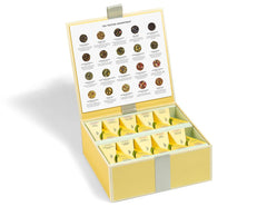 Tea Forte pyramid infuser steeping in cup delivering richer aroma and color