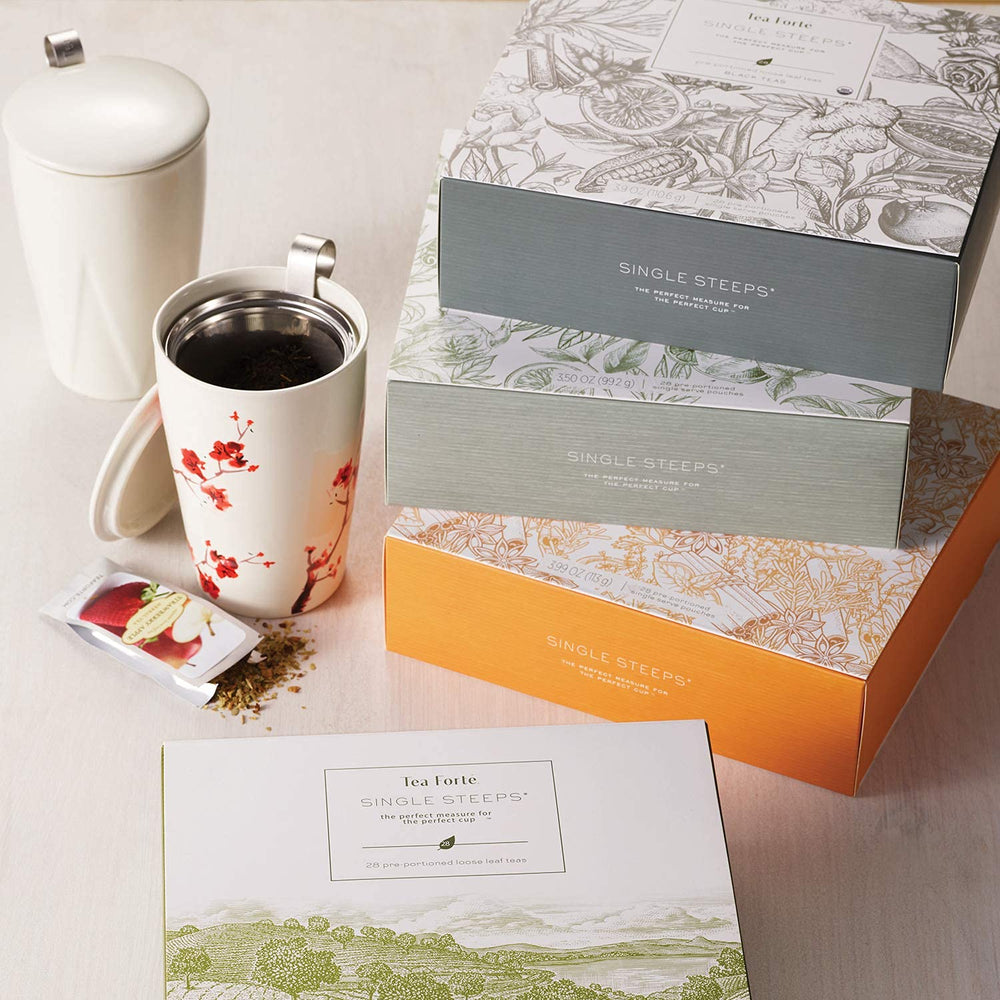 Tea Forte tea served at a breakfast table to enhance morning rituals