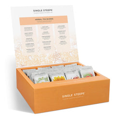Tea Forte single-steep pouch detail with clear packaging and portioned tea