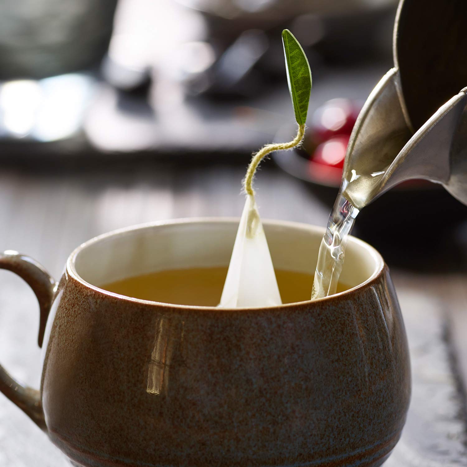 Tea Forte tasting guide open with steeping tips and flavor notes
