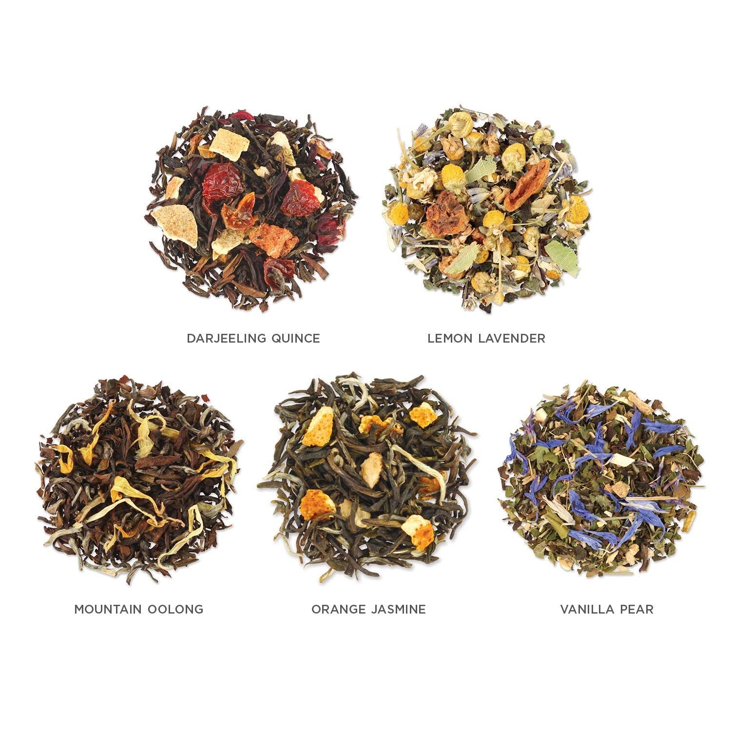Tea Forte tea leaves in an infuser inside a pot for easy brewing