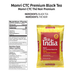 Tea India brewing in infuser across mug, shows quick steeping for chai convenience