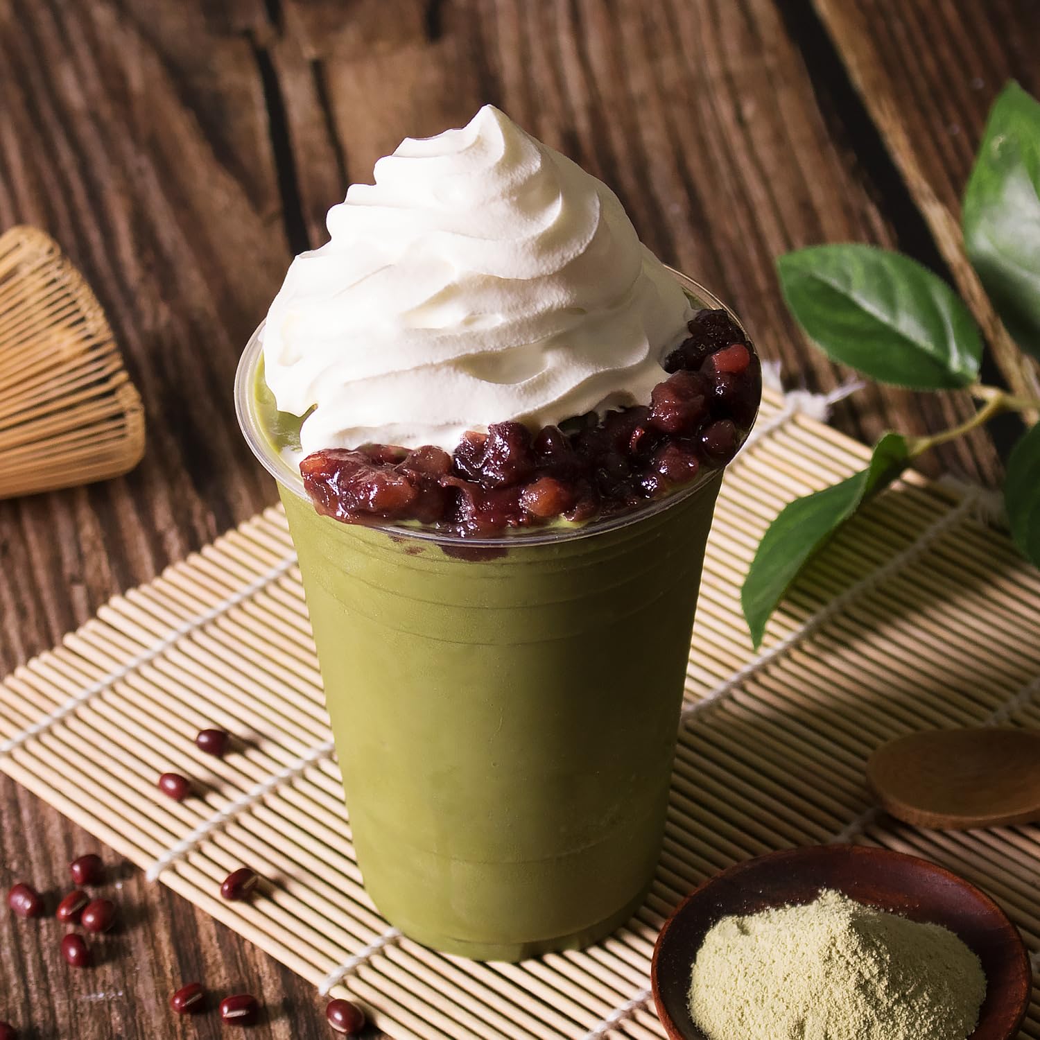 Tea Zone iced matcha tea in glass showing vibrant green color and refreshment