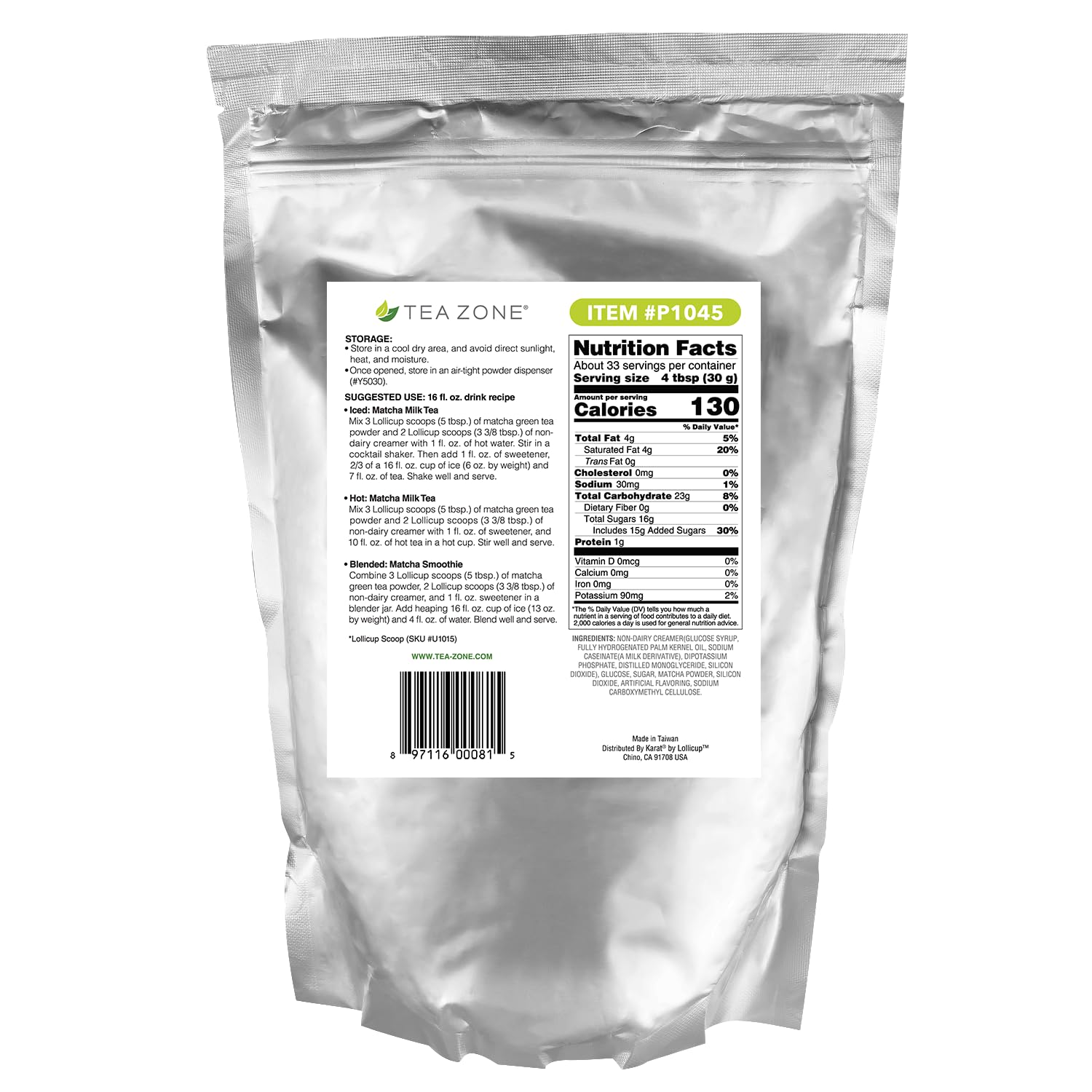 Tea Zone portion scale with measured scoop for precise recipe control