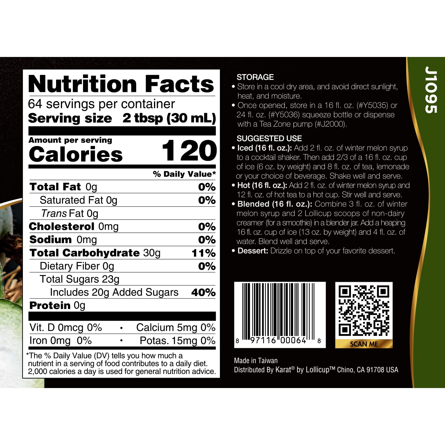TEA ZONE 64 fl oz bottle beside a standard cup illustrating volume and refill-saving benefit