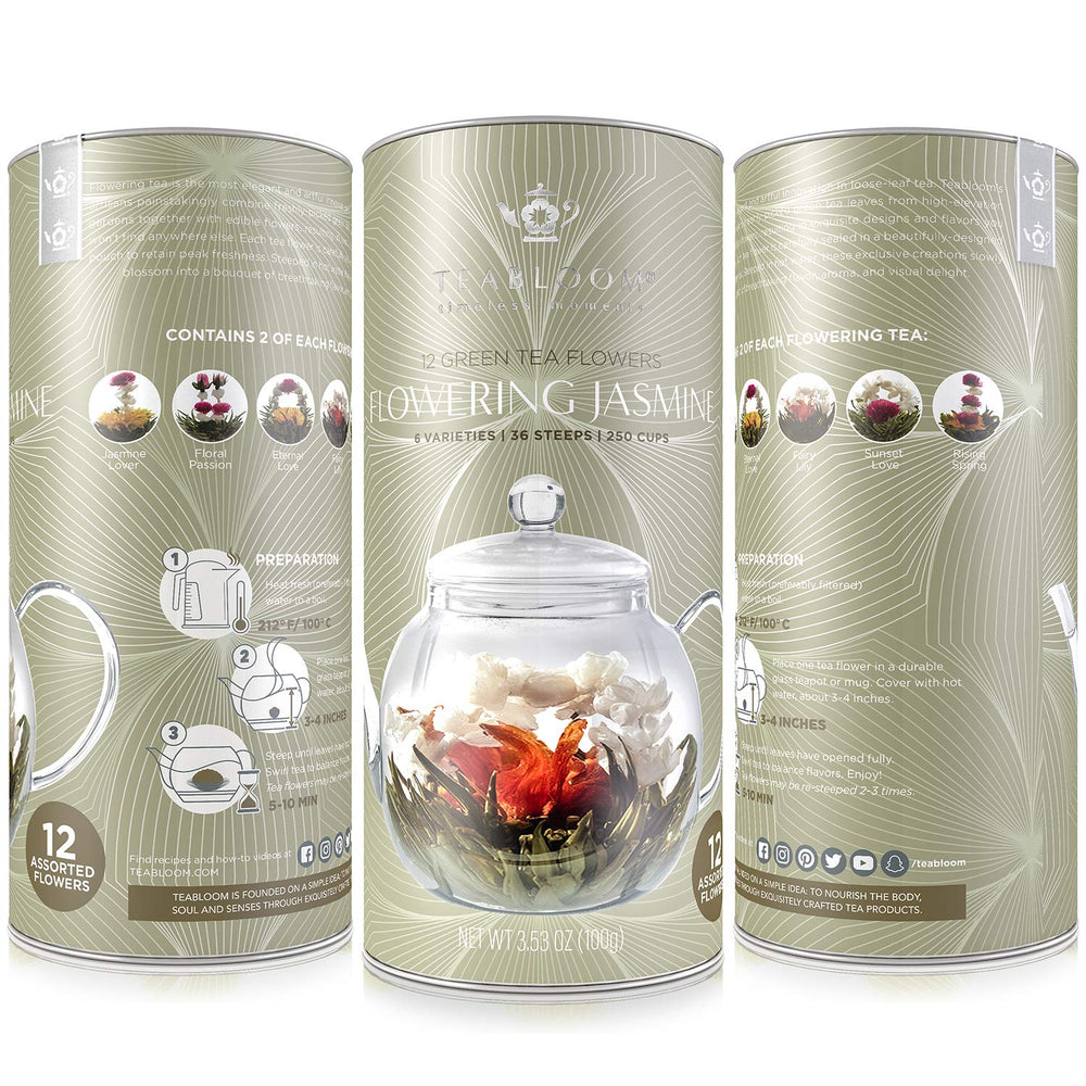 Teabloom pouring tea into cup showing color and serving benefit