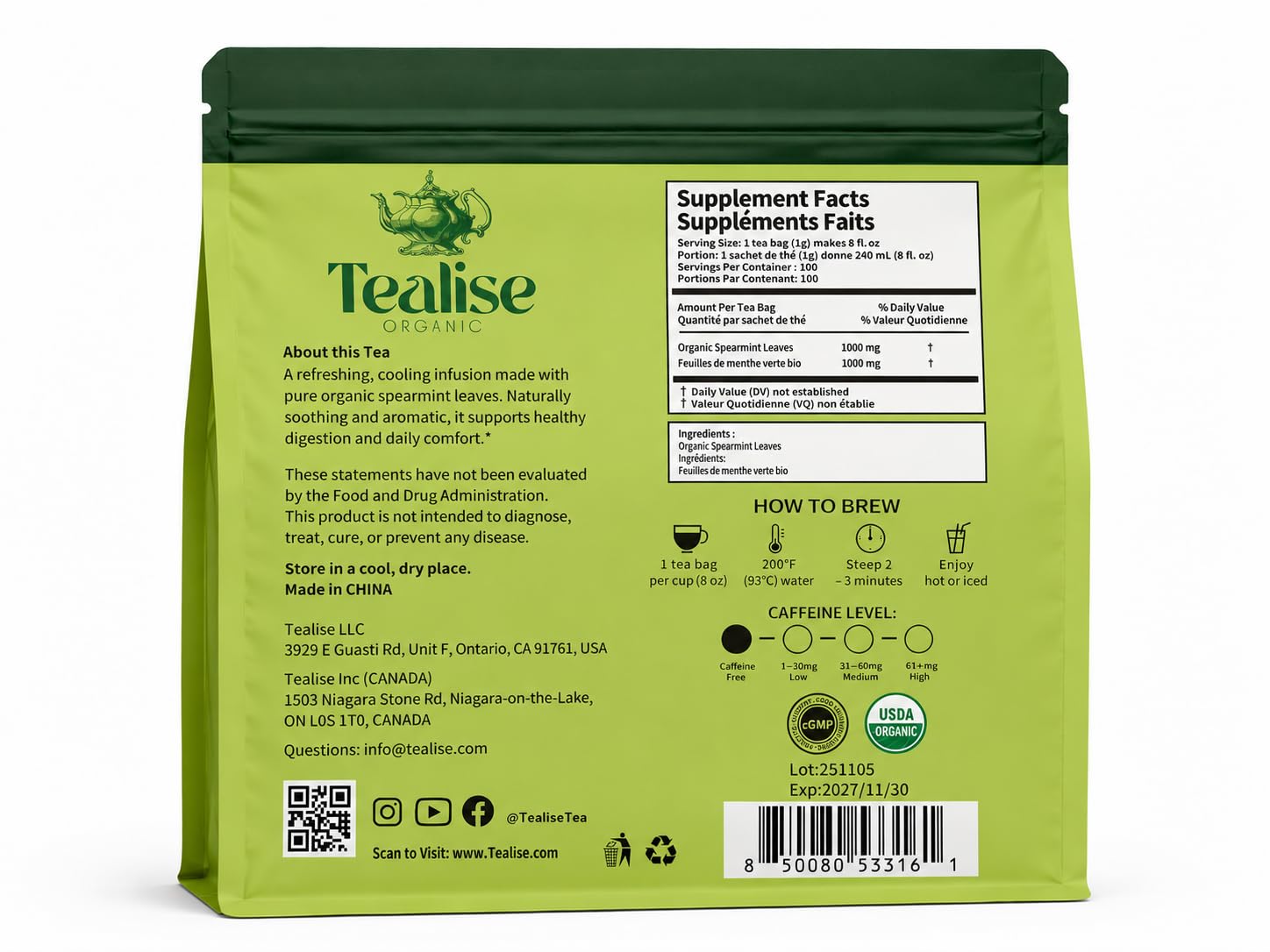 Tealise brewing hot cup with steam demonstrating soothing aromatic experience