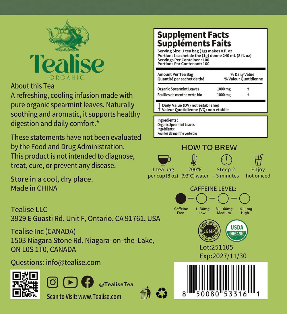 Tealise iced tea glass with condensation showing refreshing chilled beverage