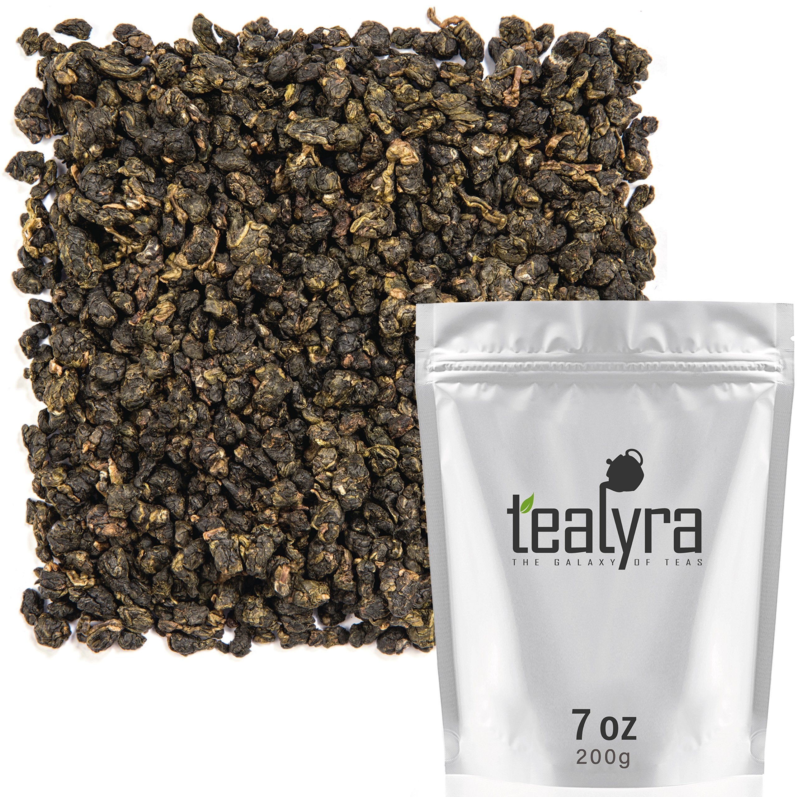 Tealyra front packaging showing 200g pouch and clear label, highlights freshness