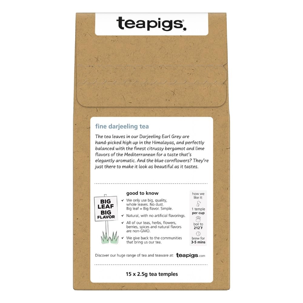 teapigs close-up of tea temple material and whole-leaf contents, showing quality