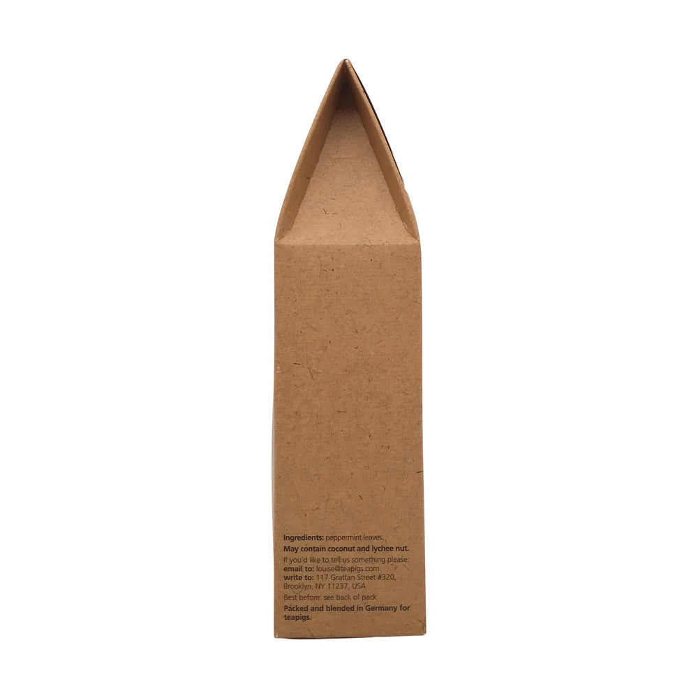 teapigs whole peppermint leaves texture highlighting natural, aromatic quality