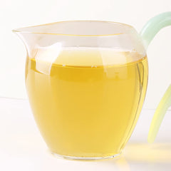 TEARELAE brewed cup top view revealing clear amber liquor for smooth taste