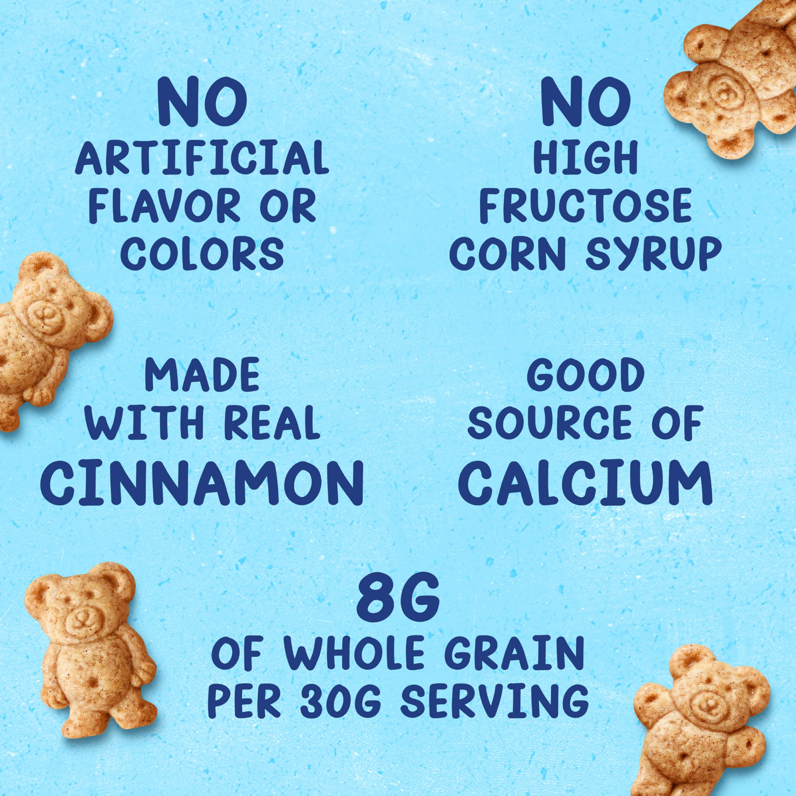 Teddy Grahams packed in a lunchbox paired with fruit, convenient on-the-go