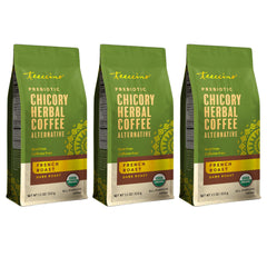 Teeccino front packaging showing product name and benefits