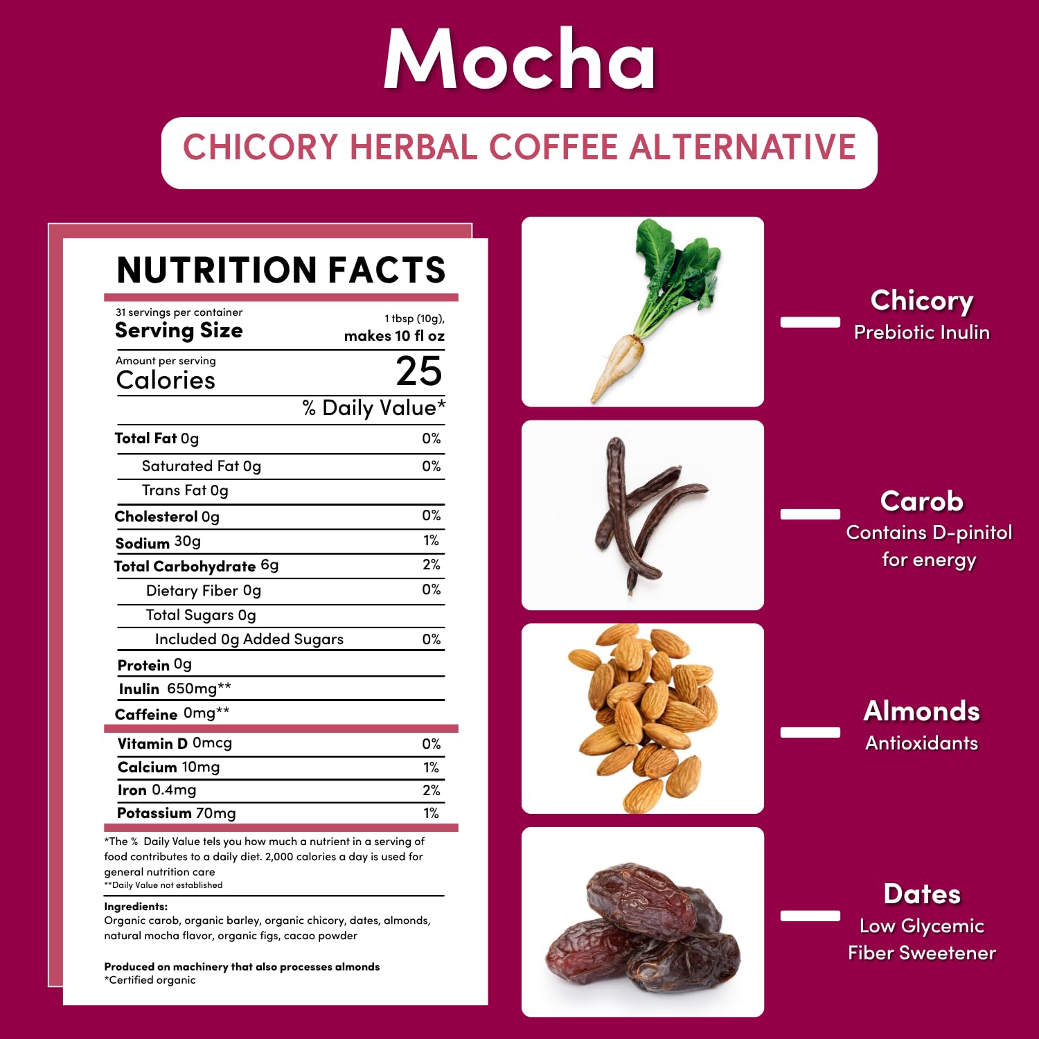 Teeccino scoop of grounds highlighting portion control and convenience