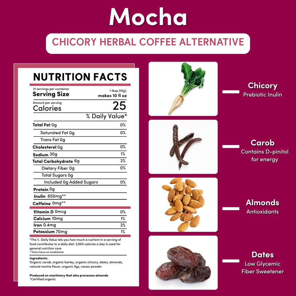 Teeccino scoop of grounds highlighting portion control and convenience