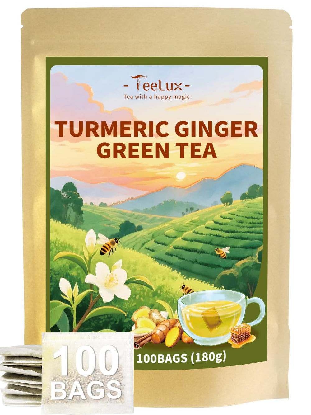 TeeLux front packaging showing pouch and label, preserves freshness