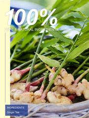 Sun-dried ginger root pieces used by TeeLux showing natural texture and quality