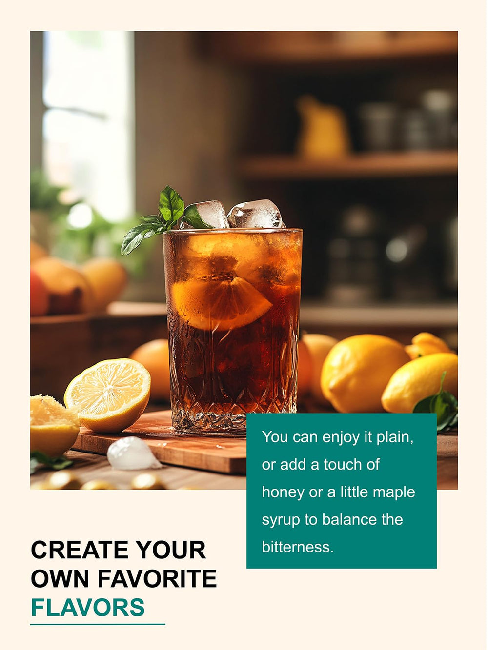 TeeLux iced tea pitcher chill serving for refreshing cold-brew option