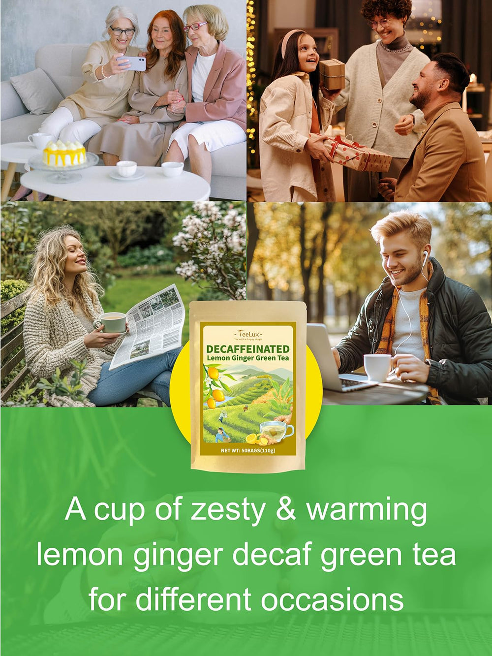 TeeLux tea served in kitchen to suggest easy, comforting ritual