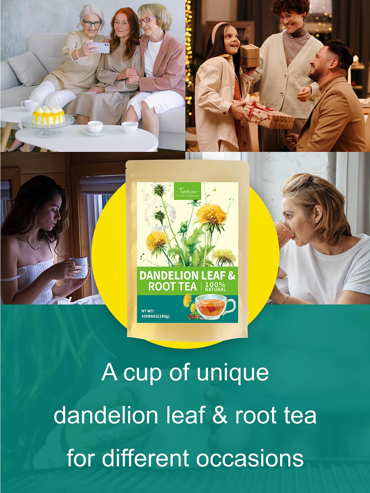 TeeLux open resealable pouch showing protected freshness and aroma