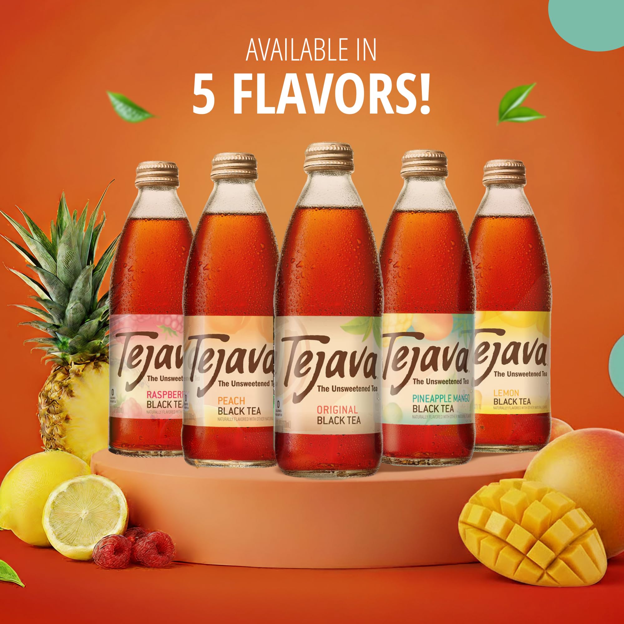 Tejava bottles neatly stocked in an office fridge for convenient sharing