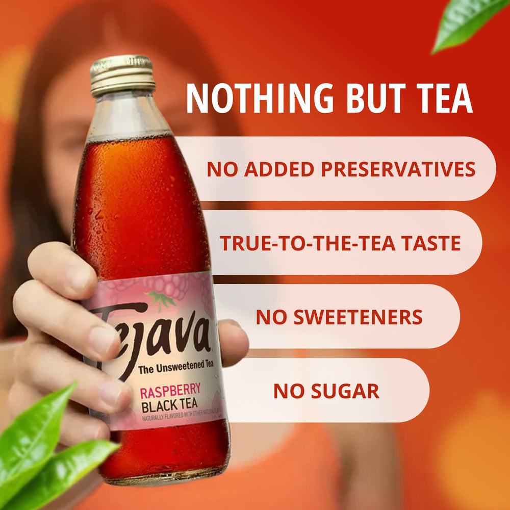 Tejava bottle on picnic table with food suggesting a natural pairing option