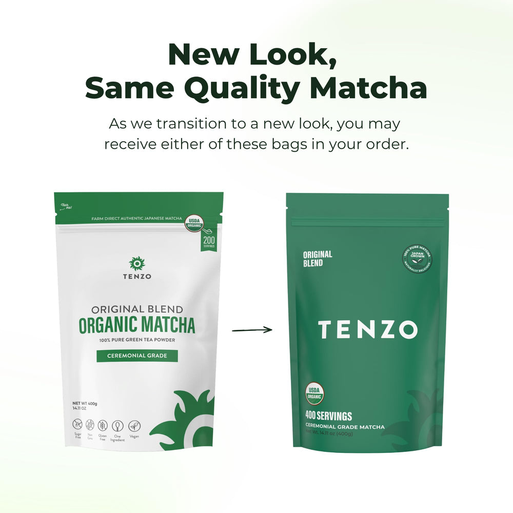 Tenzo matcha in a breakfast setting showing versatility and daily ritual benefit