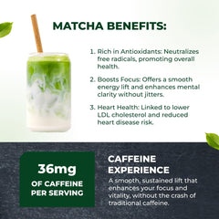 Tenzo matcha half-teaspoon portion on spoon showing simple serving size