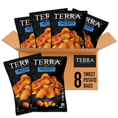 Terra front packaging showing 8-pack convenience and brand appeal