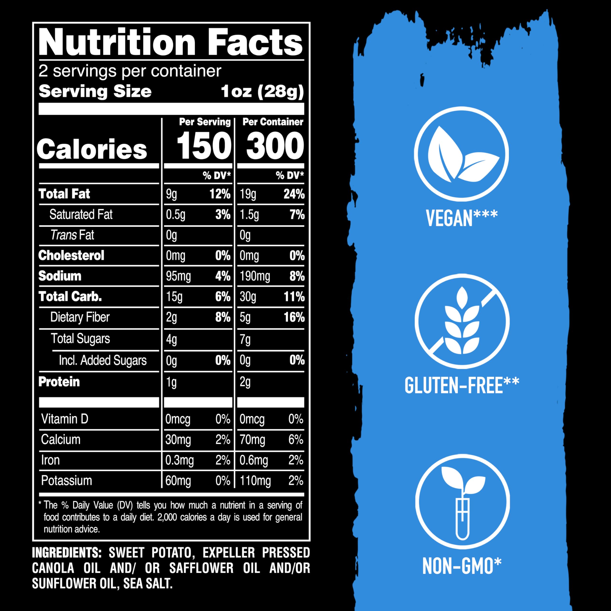 Terra chips held in hand for scale and portion-controlled benefit