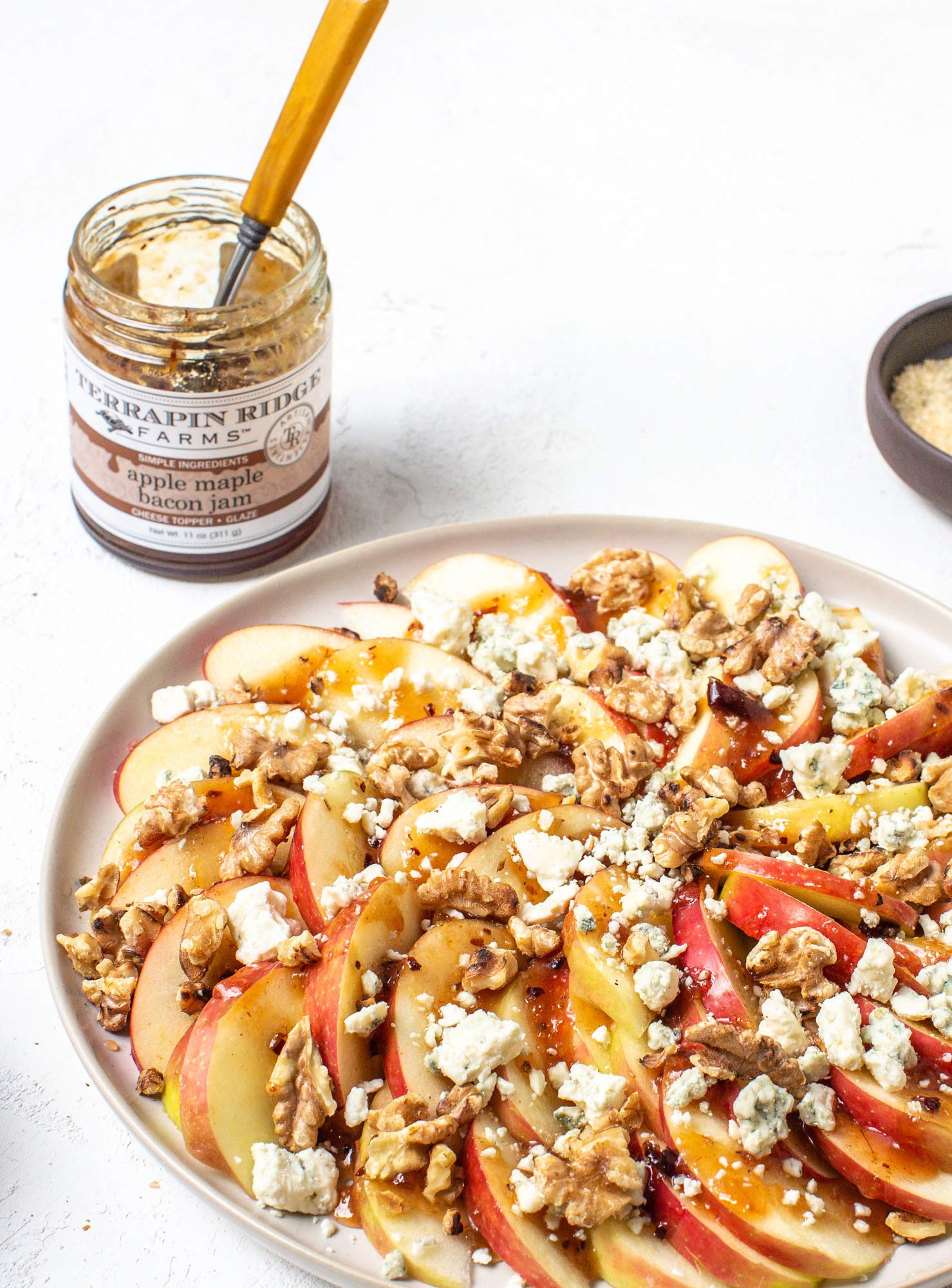 Terrapin Ridge jar open with spoonful ready to serve, appealing texture