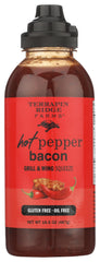 terrapin ridge bottle front view showing label and bold bacon-pepper flavor