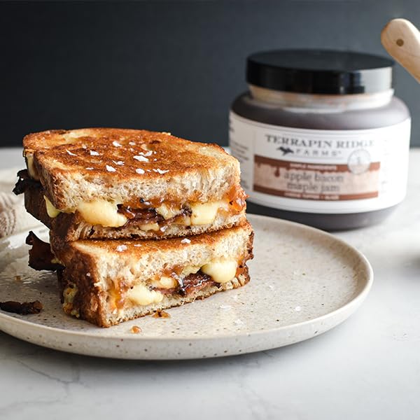 Terrapin Ridge jam spread inside a sandwich adding sweet and smoky contrast